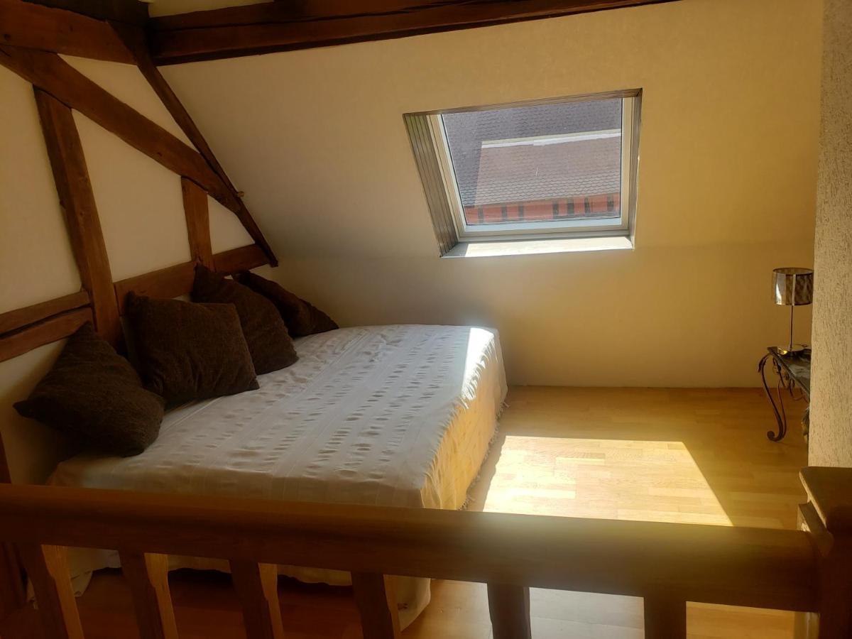 Gite Au Petit Ruisseau-Etage Et Combles-Maison Alsacienne 4 Personnes 4 Nuitees Minimum Langensoultzbach Luaran gambar