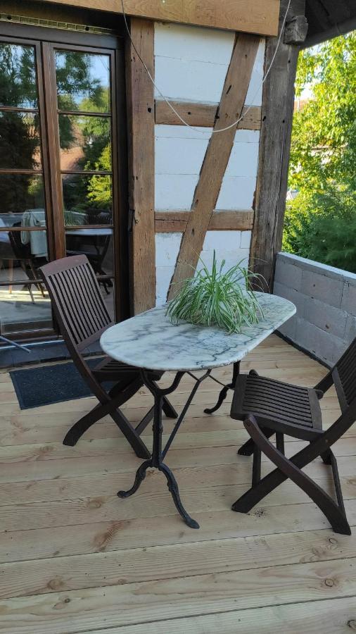 Gite Au Petit Ruisseau-Etage Et Combles-Maison Alsacienne 4 Personnes 4 Nuitees Minimum Langensoultzbach Luaran gambar